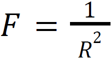 Inverse square law